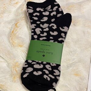 Kate Spade Black and Cream Casual Socks